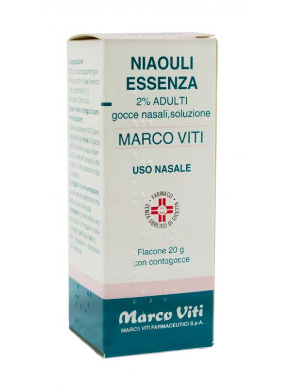 NIAOULI ESSENZA MV*2% GTT 20G - Farmapre