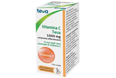 VITAMINA C TEVA*10CPR EFF 1G - Farmapre