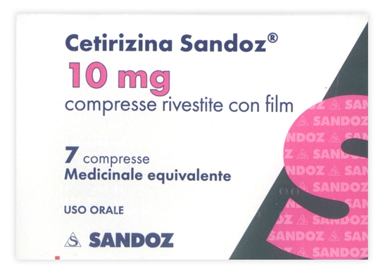CETIRIZINA SAND*7CPR RIV 10MG - Farmapre