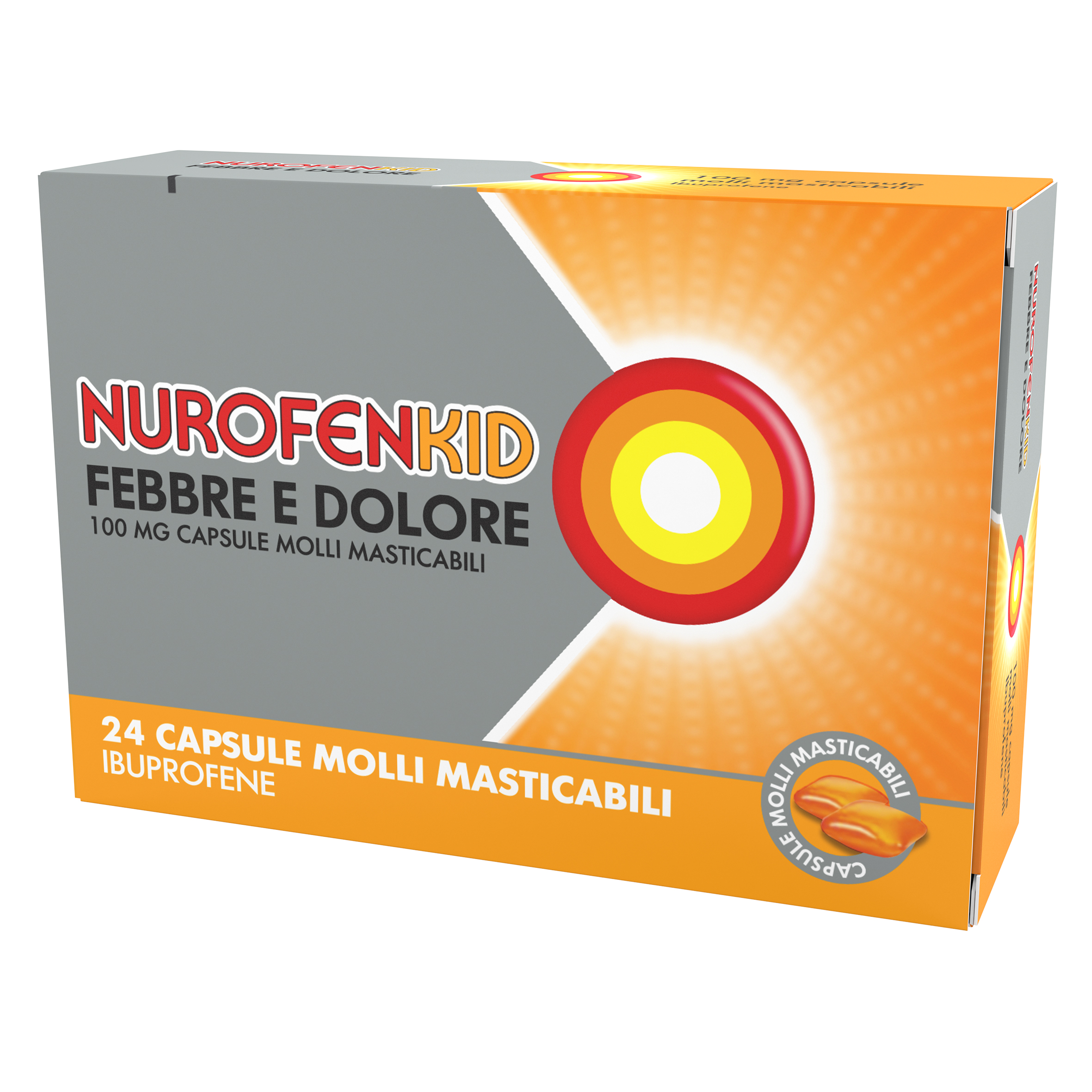 NUROFENKID FEBBRE D*24CPS100MG - Farmapre