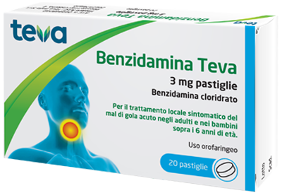BENZIDAMINA TEVA*20PASTL 3MG - Farmapre