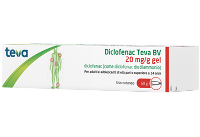 DICLOFENAC TEVA*GEL 60G 20MG/G - Farmapre