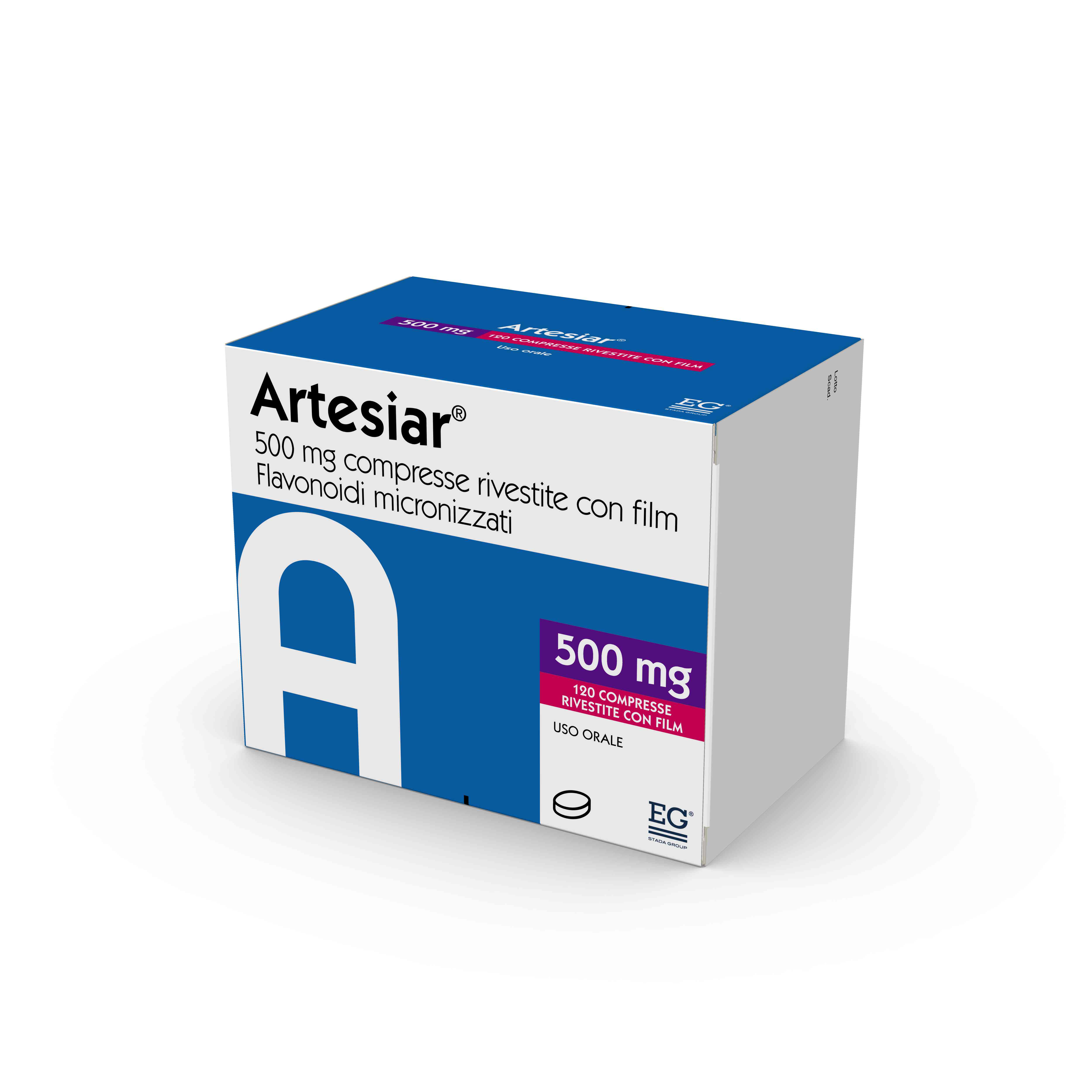 ARTESIAR*120CPR RIV 500MG - Farmapre