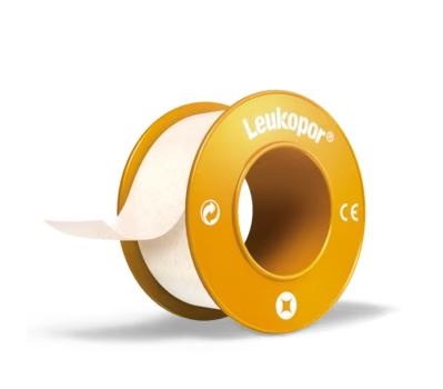 CEROTTO IN ROCCHETTO LEUKOPOR IPOALLERGENICO TESSUTO NON TESSUTO BIANCO 2,5X920 CM CON DISPENSER - Farmapre