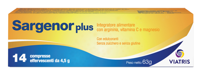 SARGENOR PLUS 14 COMPRESSE EFFERVESCENTI DA 4,5 G - Farmapre