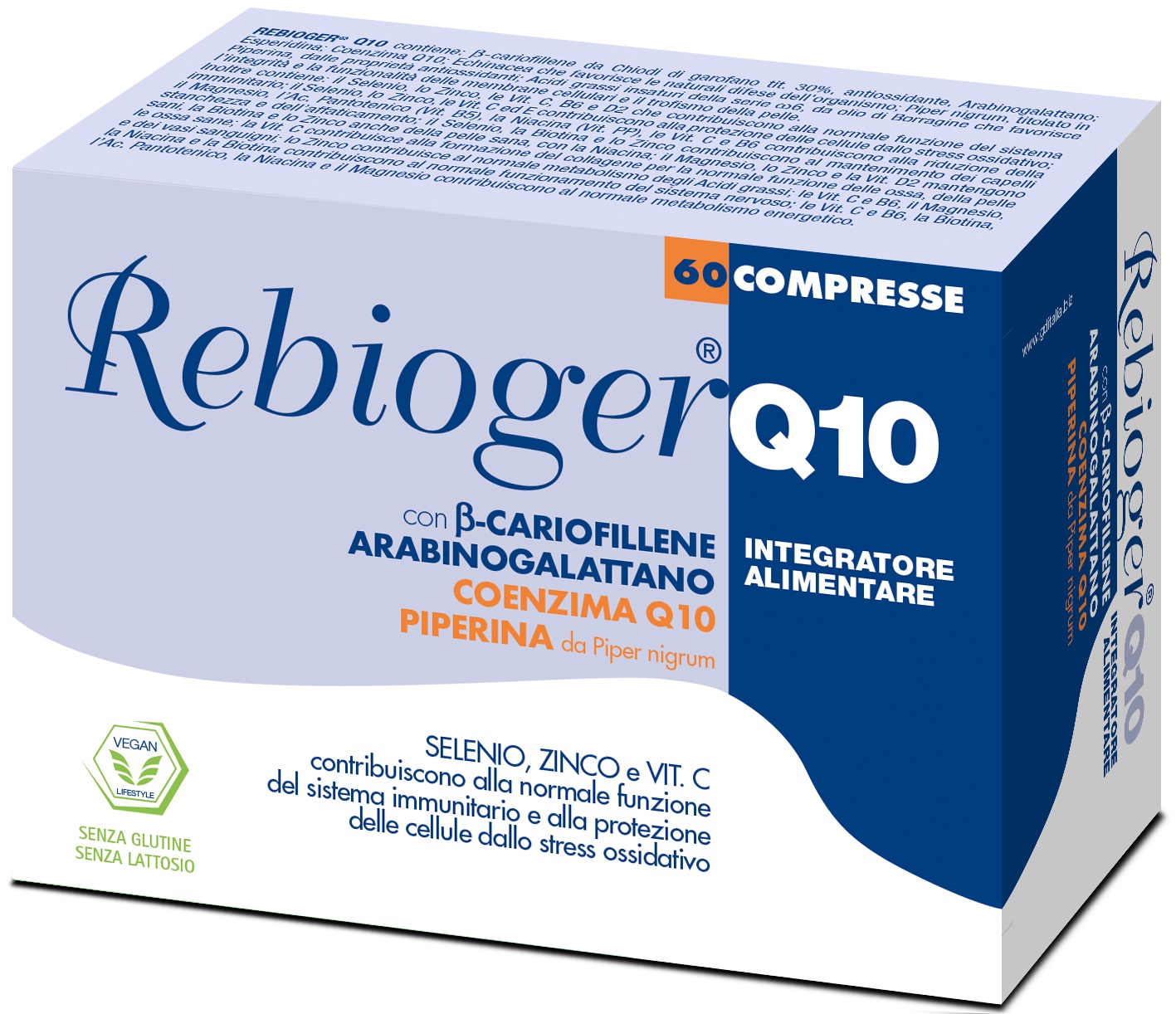 REBIOGER Q10 60 COMPRESSE - Farmapre