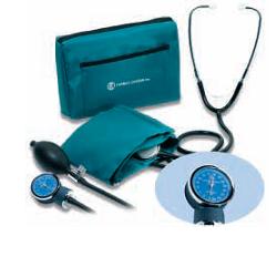 SFIGMOMANOMETRO ANEROIDE MANUALE DA BRACCIO CON FONENDOSCOPIO MODELLO POCKET  ALTA PRECISIONE  BRACCIALE IMPERMEABILE REGOLABILE  VALVOLA DI RILASCIO PROFESSIONALE - Farmapre