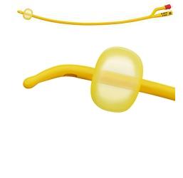 CATETERE FOLEY A MEDIA PERMANENZA  RUSCH GOLD PLUS A 2 VIE IN SILKOLATEX LATTICE-SILICONE PER ADULTO CH14 LUNGHEZZA 40 CM PUNTA CILINDRICA A 2 FORI PALLONCINO 5-15 ML 1 PEZZO - Farmapre