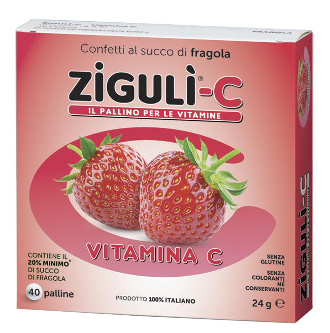 ZIGULI C FRAGOLA 40 CONFETTI 24 G - Farmapre