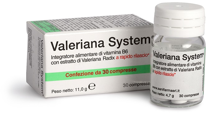 VALERIANA SYSTEM 30 COMPRESSE - Farmapre