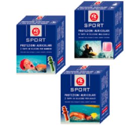 TAPPO AURICOLARE IN SILICONE PIC SPORT PER BAMBINI 2 PEZZI - Farmapre