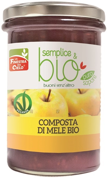 COMPOSTA DI MELE BIO CON POLPA DI MELA 320 G - Farmapre
