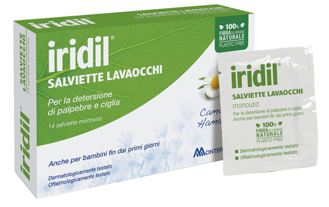 IRIDIL LAVAOCCHI 14 SALVIETTE MONOUSO - Farmapre