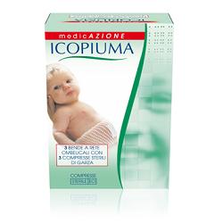 ICOPIUMA BENDA A COMPRESSIONE FISIOLOGICA RETE OMBELICALE CON GARZE STERILI 1 PEZZO - Farmapre