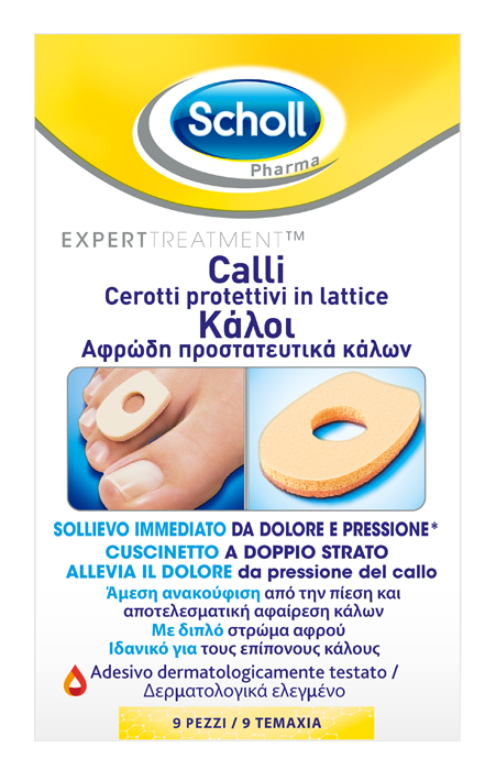 CEROTTO PROTETTIVO PER CALLI SCHOLL IN LATTICE 9 PEZZI - Farmapre