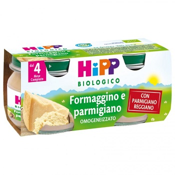 HIPP BIO OMOGENEIZZATO FORMAGGINO AI TRE FORMAGGI 2X80 G - Farmapre