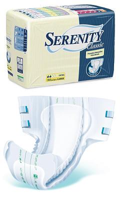 PANNOLONE PER INCONTINENZA SERENITY CLASSIC EXTRA TAGLIA MEDIUM 30 PEZZI - Farmapre