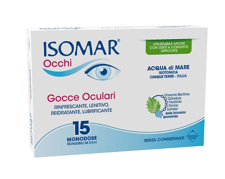ISOMAR OCCHI GOCCE OCULARI ALL'ACIDO IALURONICO 0,20% 15 FLACONCINI - Farmapre
