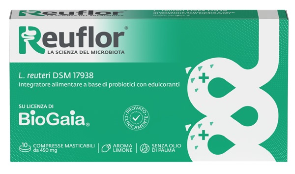 REUFLOR 10 COMPRESSE MASTICABILI AROMA LIMONE - Farmapre