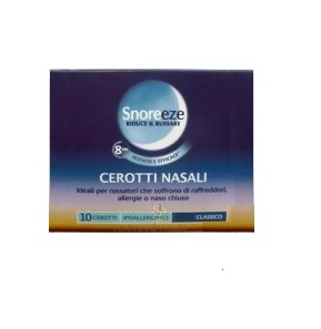 CEROTTO NASALE SNOREEZE GRANDE 10 PEZZI - Farmapre