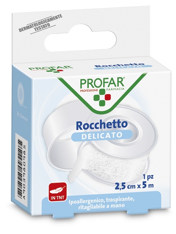 CEROTTO ROCCHETTO TESSUTO NON TESSUTO DELICATO CM 2,5X5 M PROFAR - Farmapre