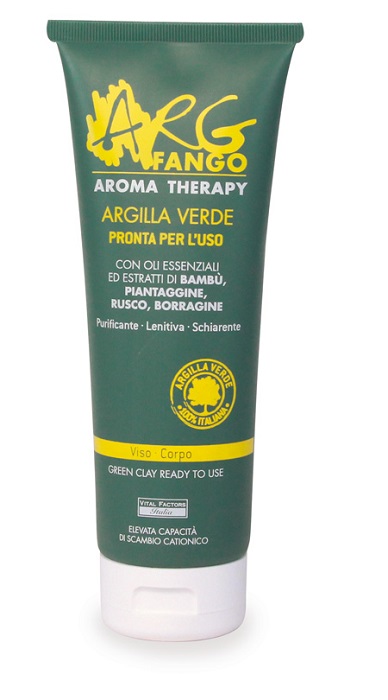 ARGFANGO AROMA THERAPY ARGILLA VERDE PRONTA PER L'USO PER VISO E CORPO 250 ML - Farmapre