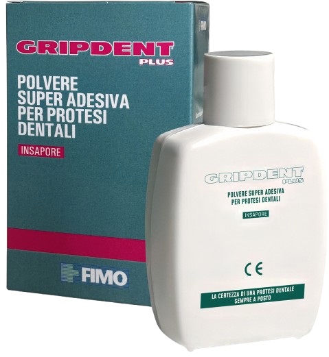 GRIPDENT PLUS POLVERE SUPER ADESIVA PER PROTESI DENTALI 40 G - Farmapre