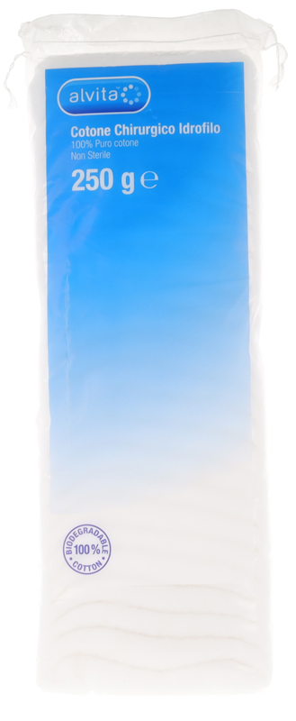 COTONE CHIRURGICO IDROFILO ALVITA 100% PURO COTONE 250 G - Farmapre