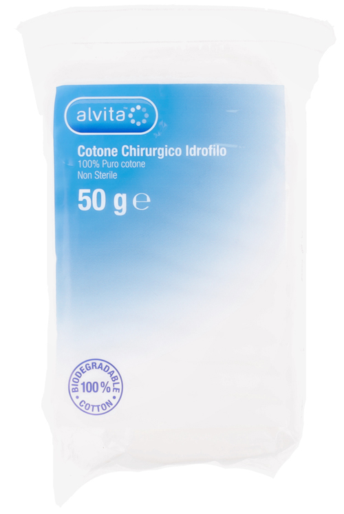 COTONE CHIRURGICO IDROFILO ALVITA 100% PURO COTONE 50 G - Farmapre