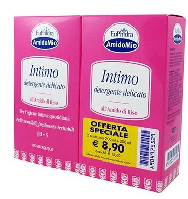 EUPHIDRA ABBINATA INTIMO DETERGENTE DELICATO 200 ML + 200 ML - Farmapre