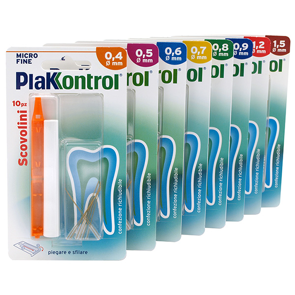 PLAKKONTROL MINIGRIP SCOVOLINO 0,7 MM 10 PEZZI - Farmapre