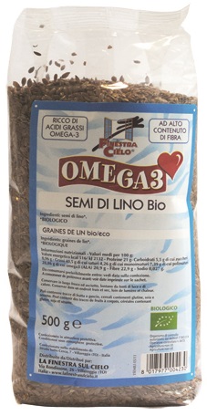 FSC OMEGA3 SEMI DI LINO BIO AD ALTO CONTENUTO DI FIBRA 500 G - Farmapre