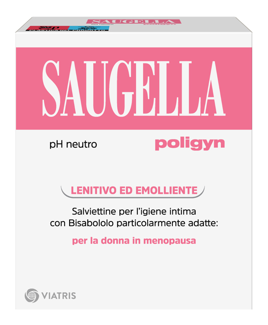 SAUGELLA POLIGYN PH NEUTRO SALVIETTINE IGIENE INTIMA LENITIVO ED EMOLLIENTE 10 PEZZI - Farmapre