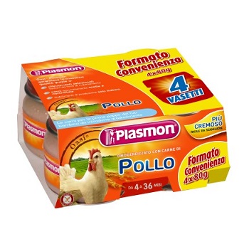 PLASMON OMOGENEIZZATO POLLO CON GIFT 4 X 80 G - Farmapre