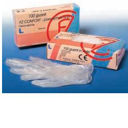 GUANTO IN VINILE CONFORT MISURA EXTRA LARGE ANTIADERENTE BIOCOMPATIBILE UTILIZZABILE ANCHE A CONTATTO CON SOSTANZE ALIMENTARI 100 PEZZI SENZA POLVERE - Farmapre