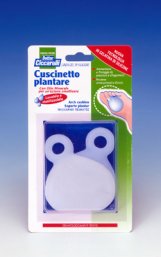 CUSCINETTO PLANTARE REALIZZATO IN GEL DI SILICONE BIANCO SEMITRASPARENTE SAGOMATO PER AMMORTIZZARE E PROTEGGERE PRESSIONE E SFREGAMENTI SOTTO LA PIANTA DEI PIEDI 2 PEZZI - Farmapre