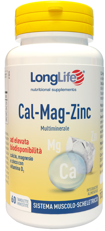 LONGLIFE CAL MAG ZINC 60 TAVOLETTE - Farmapre