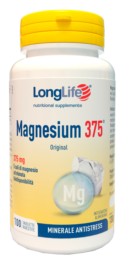 LONGLIFE MAGNESIUM 375 ORIGINAL 375 MG 100 TAVOLETTE - Farmapre