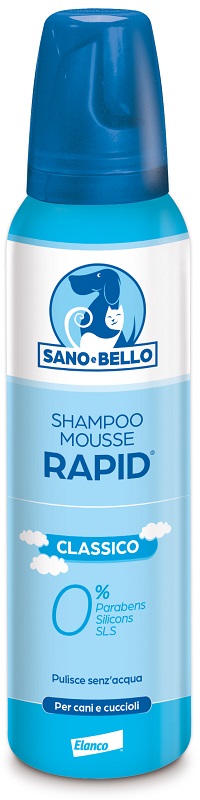 SANO E BELLO SHAMPOO MOUSSE RAPID CLASSICO FLACONE 300 ML PER LAVAGGIO SENZ'ACQUA - Farmapre