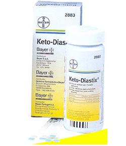 STRISCE MISURAZIONE GLICOSURIA E CHETONURIA KETODIASTIX 50 PEZZI - Farmapre