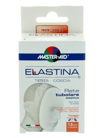 RETE TUBOLARE ELASTICA IPOALLERGENICA MASTER-AID ELASTINA TESTA/COSCIA 1,5 MT IN TENSIONE CALIBRO 6 CM - Farmapre
