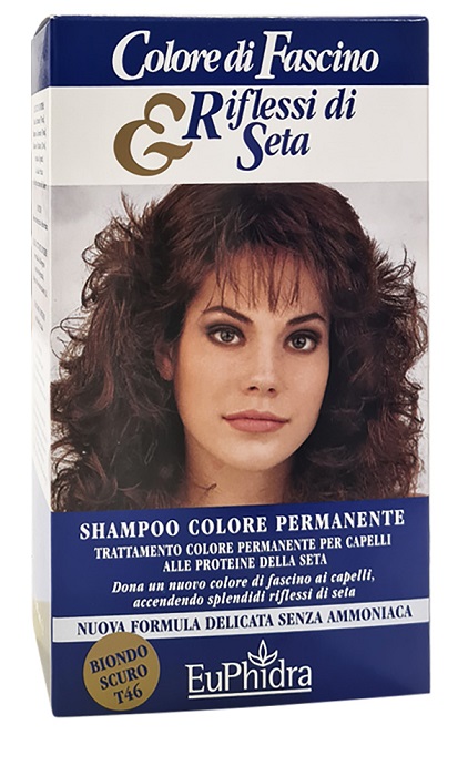 EUPHIDRA COLORE DI FASCINO & RIFLESSI DI SETA SHAMPOO COLORE PERMANENTE 46 BIONDO SCURO 120 ML - Farmapre