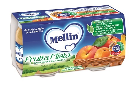 MELLIN OMOGENEIZZATO FRUTTA MISTA 100 G 2 PEZZI - Farmapre