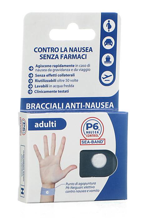 BRACCIALE ANTI NAUSEA PER ADULTI P6 NAUSEA CONTROL 2 PEZZI - Farmapre