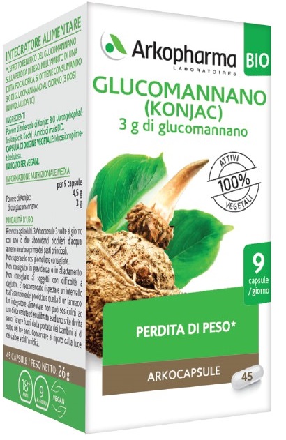 ARKO CAPSULE GLUCOMANNANO BIO 45 CAPSULE - Farmapre