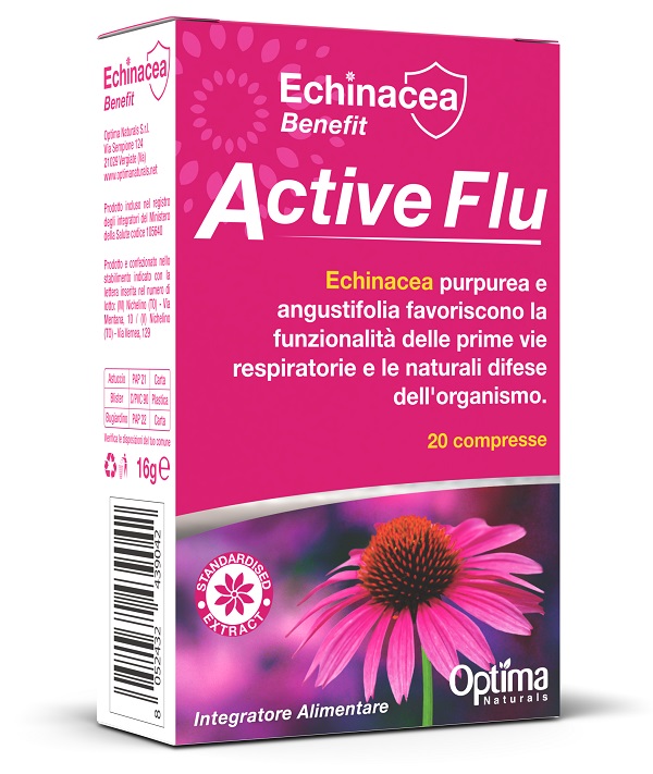 ECHINACEA BENEFIT ACTIVE FLU 20 COMPRESSE DA 800 MG - Farmapre