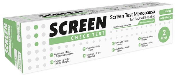 SCREEN TEST RAPIDO FSH/MENOPAUSA URINA 2 PEZZI - Farmapre