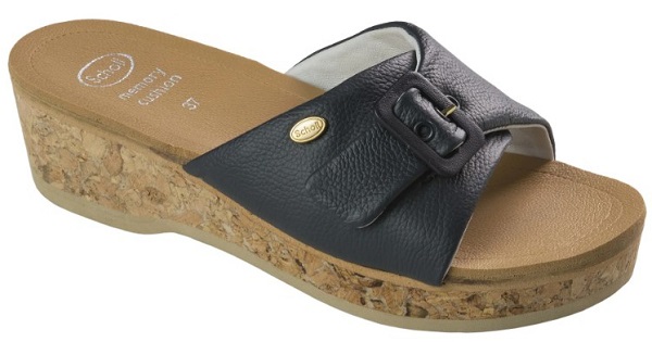 WAPPY LEATHER WOMENS MEMORY CUSHION NAVY BLUE 39 - Farmapre