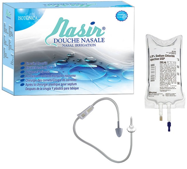 NASIR DOCCIA NASALE CON SOLUZIONE FISIOLOGICA ISOTONICA 6 SACCHE 500 ML + 1 BLISTER - Farmapre