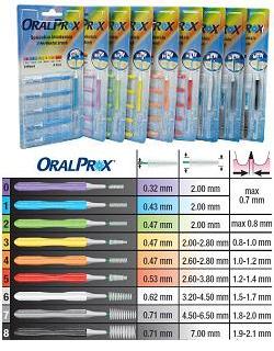 ORALPROX BLISTER DA 6 SPAZZOLINI INTERDENTALI MISURA 4 COLORE ARANCIONE - Farmapre